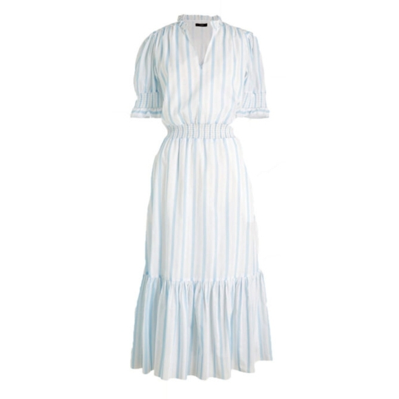 J. Crew Dresses & Skirts - J. Crew Striped Tiered Midi Dress